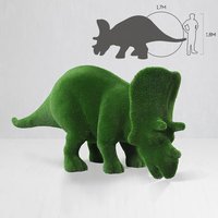 Große Dino-Figur Triceratops - Topiary - GFK & Kunstrasen - Cera von Gartentraum.de