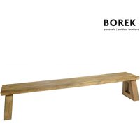Große Teakholz Gartenbank von Borek - 250cm - Gartenbank Parga von Gartentraum.de