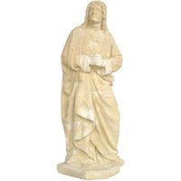 Große Vater Jesu Steinguss Gartenfigur zur Dekoration - Josef / Antikgrau von Gartentraum.de