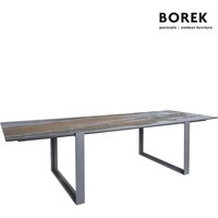Großer Esstisch für den Garten aus Aluminium und Dekton von Borek - Faro Esstisch / Tischplatte  Aura von Gartentraum.de