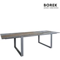 Großer Esstisch für den Garten aus Aluminium und Dekton von Borek - Faro Esstisch / Tischplatte  Trilium von Gartentraum.de