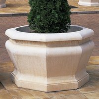 Großer Garten Pflanzkübel Stein - Athena / Terrakotta / 101x63,5 cm (DmxH) von Gartentraum.de