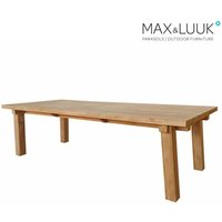 Großer Gartentisch aus Teakholz - 260x105cm - Max&Luuk - Abby Gartentisch von Gartentraum.de