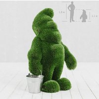 Großer Gartenzwerg aus GFK & Kunstrasen - Topiary - Emerich von Gartentraum.de