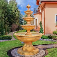 Großer Kaskaden Springbrunnen für den Garten aus Steinguss - Biagia / Olimpia von Gartentraum.de