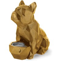 Großer Kerzenständer Bulldogge mit Langbrennerkerze - Pulpino / Gold glänzend Großer Kerzenständer Bulldogge mit Langbrennerkerze - Pulpino / Gold glänzend von Gartentraum.de