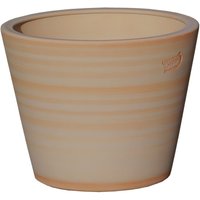 Großer runder Blumenkübel Terrakotta - Keramik frostsicher - Votum Terra henna / 30x26cm (DmxH) von Gartentraum.de