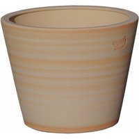 Großer runder Blumenkübel Terrakotta - Keramik frostsicher - Votum Terra henna / 40x32cm (DmxH) von Gartentraum.de