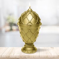 Großes Fabergé Dekoei als Kerze - vegan & edel - Neskan / Gold Großes Fabergé Dekoei als Kerze - vegan & edel - Neskan / Gold von Gartentraum.de