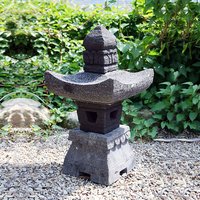 Handarbeit Japanische Lampe aus Naturstein / 45 cm von Gartentraum.de