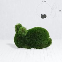 Hasenfigur für den Garten - Topiary - GFK & Kunstrasen - Herta von Gartentraum.de