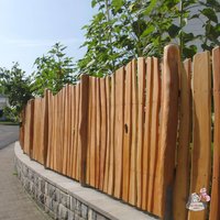 Holz Lattenzaun für den Garten aus Eiche und Robinie - Zaun Rillo / bis 110cm von Gartentraum.de