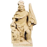Imposante Steinguss Statue des Heiligen Florian - St. Florian / Antikgrau von Gartentraum.de