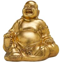 Indoor Buddha Figur aus Polystone - Gold - Amadou von Gartentraum.de