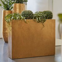 Indoor Raumteiler zum Bepflanzen aus Polystone - Gold - Mit Einsätzen - Moussa von Gartentraum.de