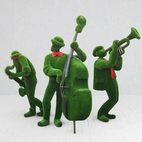 Jazz Musiker Set - große Gartenfiguren Topiary - wetterfest - Jazz Trio von Gartentraum.de