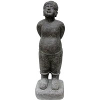 Jungen Skulptur aus Steinguss nach koreanischem Vorbild  - Agori von Gartentraum.de