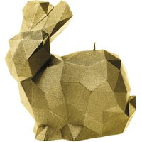 Kaninchen Skulptur - kindergeeignet & vegan - farbige Kerze - Bonni / Gold von Gartentraum.de