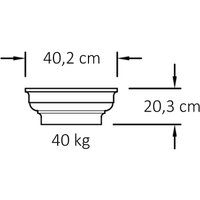 Kapitell für eckige Säule - toaskanisches Design - Beldeg / Sand von Gartentraum.de