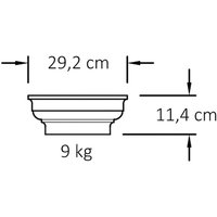 Kapitell für toskanische runde Säulen aus Stein - Berkshire / 11,4x29,2x29,2cm (HxBxT) / Sand von Gartentraum.de