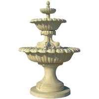 Kaskaden Springbrunnen für den Garten aus Steinguss mit Fisch Motiv - Cristiano / Olimpia Kaskaden Springbrunnen für den Garten aus Steinguss mit Fisch Motiv - Cristiano / Olimpia von Gartentraum.de