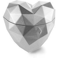 Kerzenständer Herz für den Garten mit Langbrennerkerze - Herthor / Silber glänzend Kerzenständer Herz für den Garten mit Langbrennerkerze - Herthor / Silber glänzend von Gartentraum.de