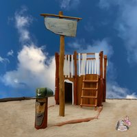 Kinder Piratenschiff für den Sandkasten aus Eiche und Robinie - Boot Tom Kinder Piratenschiff für den Sandkasten aus Eiche und Robinie - Boot Tom von Gartentraum.de