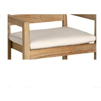 Klassische 2,5-Sitzer Holz Gartenbank mit Auflage - Bank Brun + Auflage / Beige von Gartentraum.de