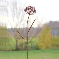 Klassische Deko Blume aus Metall für den Garten - Flos Ferrum von Gartentraum.de