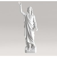 Klassische Gartenfigur Jesus aus Marmorguss - Jesus Spiritus von Gartentraum.de