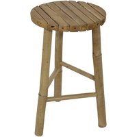 Klassischer Hocker für die Terrasse aus Bambusholz - Hocker Bambana von Gartentraum.de