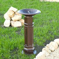 Klassischer Standbrunnen aus Aluminiumguss für Stadt und Garten - Nois / Anthrazit von Gartentraum.de