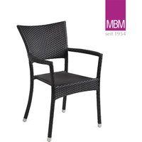 Klassischer moccafarbener Gartensessel von MBM - Sessel Bellini Prinz / mit Sitzkissen Sahara von Gartentraum.de