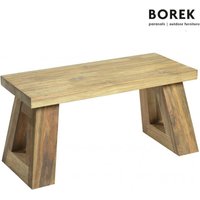 Kleine Borek Holzbank 90cm - recyceltes Teakholz - Bank Parga von Gartentraum.de