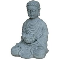 Kleine Buddha Gartenfigur aus Polystone - Triora von Gartentraum.de