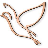 Kleine Wandfigur Taube als Symbol - Bronze - Symbol Taube / Bronze Kleine Wandfigur Taube als Symbol - Bronze - Symbol Taube / Bronze von Gartentraum.de