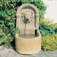 Kleiner Deko Gartenbrunnen mit Löwe - Favory von Gartentraum.de