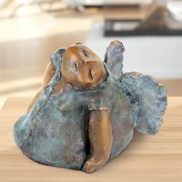 Kleiner Engel aus Bronzehandwerk - limitiertes Design - Kleiner Engel von Gartentraum.de