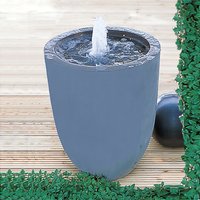 Kleiner Terrassenbrunnen mit Pumpe - Espan / Sand von Gartentraum.de