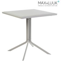 Kleiner eckiger Gartentisch von Max&Luuk - Aluminium - modern - 70x70cm - Stripe Gartentisch von Gartentraum.de