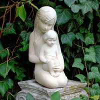 Kunstvolle Gartenfigur aus Steinguss - Bruder & Schwester - Felice & Ida / Etna von Gartentraum.de