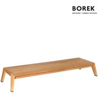 Langer Garten Loungetisch aus Teakholz von Borek - Hybrid Kaffeetisch von Gartentraum.de