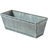 Langer Metall Blumenkasten für den Garten - Jerulano / 18,5x60,0x20,0cm (HxBxT) von Gartentraum.de