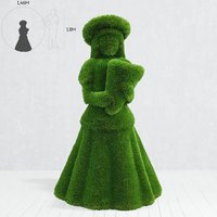 Lebensgroße Gartenfigur Mädchen mit Blumen - Topiary - Daike Lebensgroße Gartenfigur Mädchen mit Blumen - Topiary - Daike von Gartentraum.de
