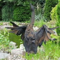 Lebensgroße Gartenfigur Schwan aus Steinguss - Setono / Rosteffekt Lebensgroße Gartenfigur Schwan aus Steinguss - Setono / Rosteffekt von Gartentraum.de
