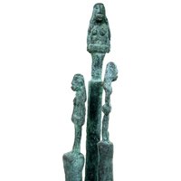 Limitierte Bronzeplastik - 3 Statuen auf Säulen - Garten Limitierte Bronzeplastik - 3 Statuen auf Säulen - Garten von Gartentraum.de