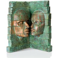 Limitierte Bronzeskulptur Mann & Frau Gesichter - Ruine Limitierte Bronzeskulptur Mann & Frau Gesichter - Ruine von Gartentraum.de