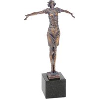 Limitierte Frauenskulptur aus Bronze mit Granitsockel - Freie Balance von Gartentraum.de