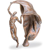 Limitierte Künstlerfigur aus Bronze - wetterfest - Seelenfreiheit / Bronze braun von Gartentraum.de