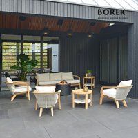 Loungeecke von Borek aus Teakholz und Rope - Gartengarnitur Chepri von Gartentraum.de